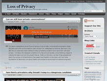 Tablet Screenshot of lossofprivacy.com